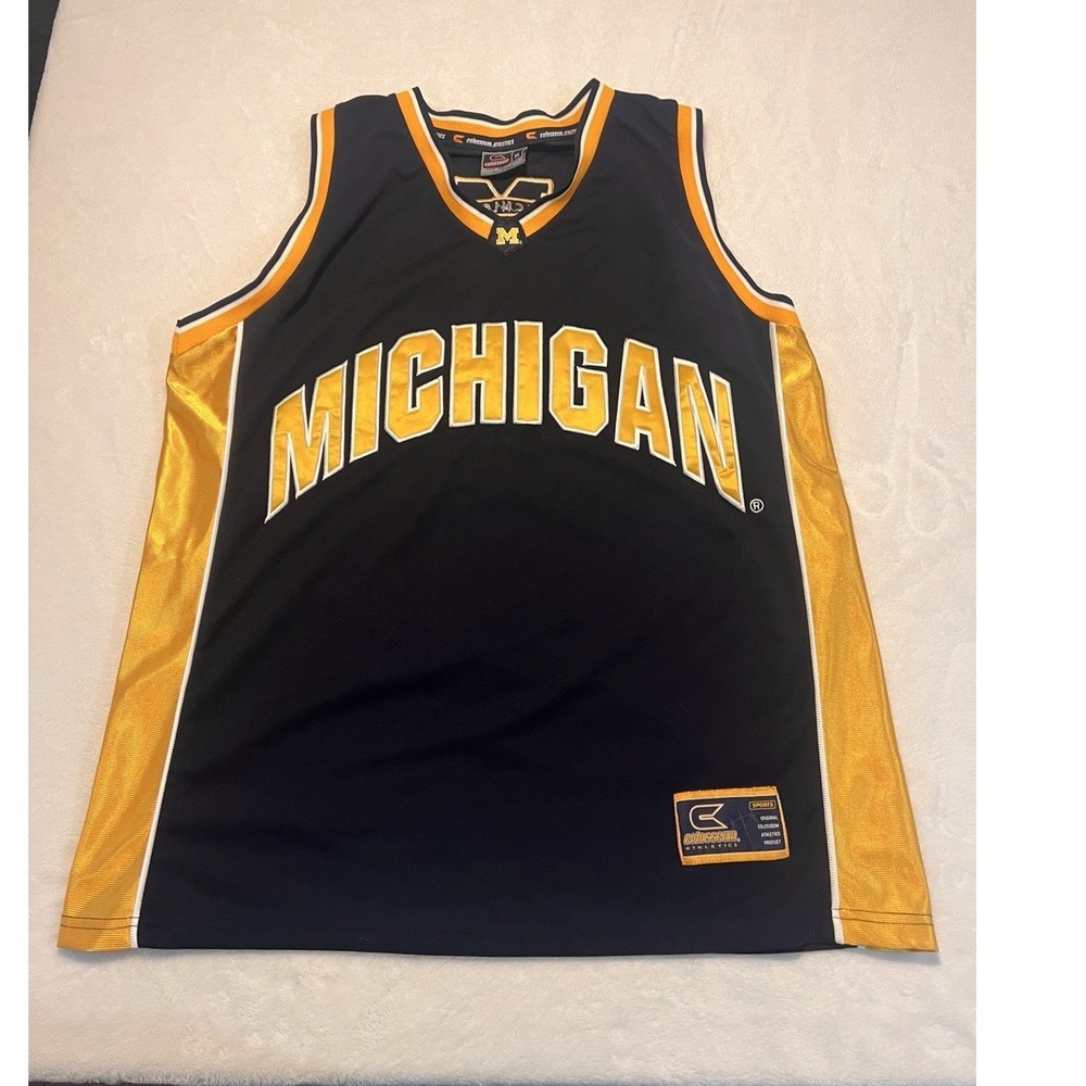 Vintage Colosseum Basketball Jersey Michigan Wolverines #1 Size XL 90s